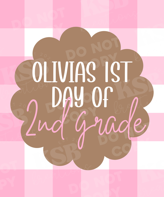 First Day of School Banner (36"Lx30"W)