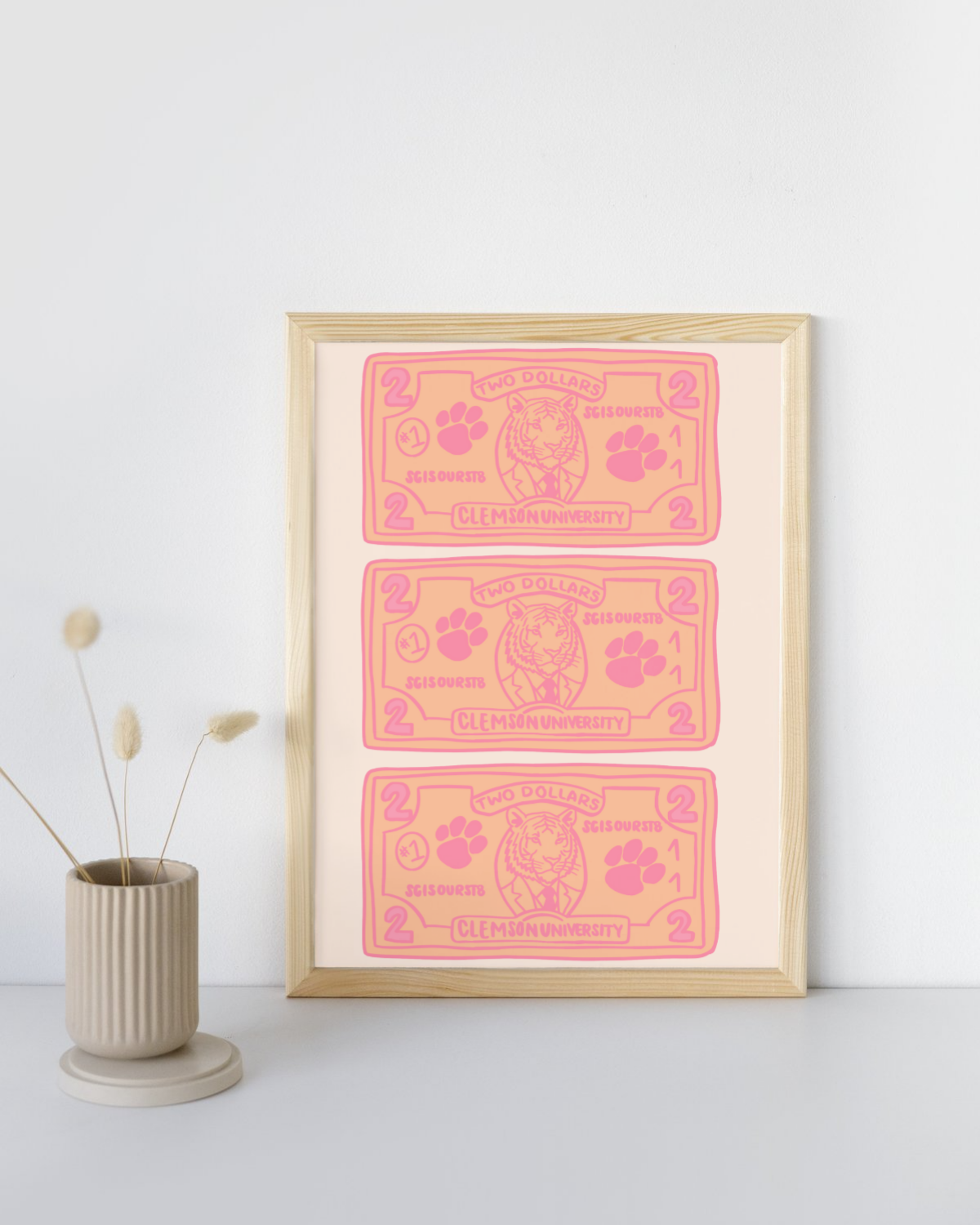 Clemson Currency Print | DIGITAL DOWNLOAD