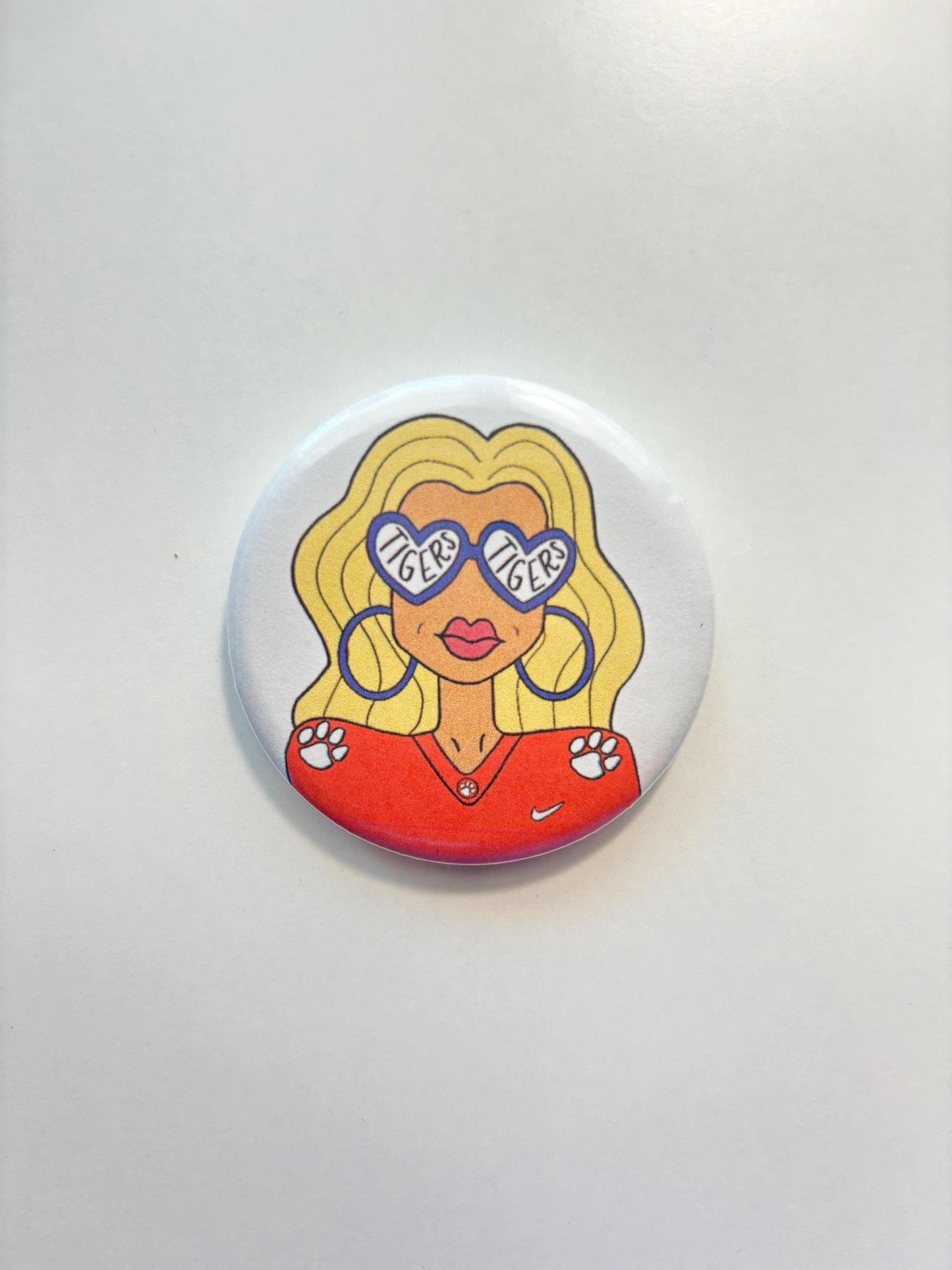Custom Sororoity/Game Day Girl Pin
