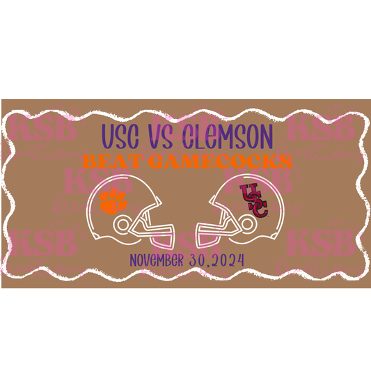 Clemson vs USC Banner