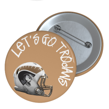 Let's Go Mascot Helmet Pin