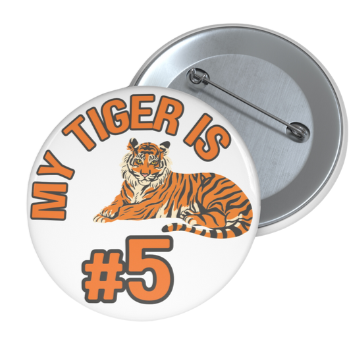 My Mascot Number Pin