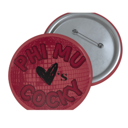 Sorority Hearts Cocky Pin