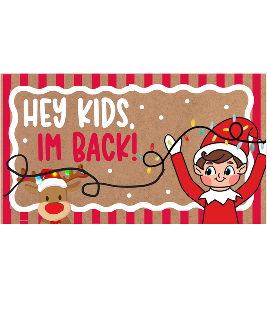 The Elf is Back! Banner